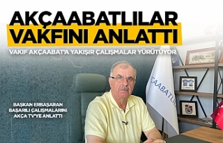 Akçaabatlılar Vakfı Başkanı Yaşar Erbaşaran,...