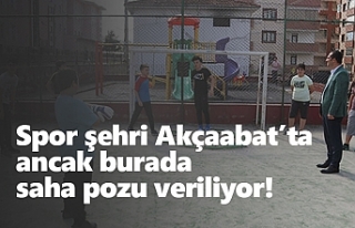 Spor şehri Akçaabat'ta artık poz buralarda...