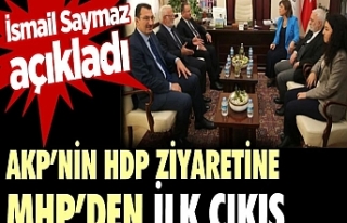 AKP’nin HDP ziyaretine MHP’den ilk çıkış....