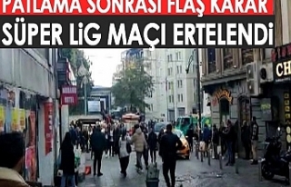 İstanbul'daki patlama sonrasında Süper Lig...