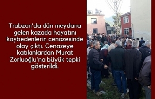 Akçaabat'taki cenazede Murat Zorluoğlu'na...