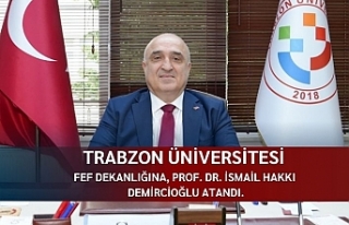 TRÜ Fatih Eğitim Fakültesi Dekanlığına, Prof....