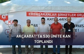 AKÇAABAT’TA 530 ÜNİTE KAN TOPLANDI