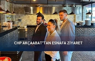 CHP AKÇAABAT’TAN ESNAFA ZİYARET