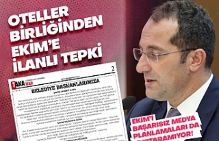 Oteller Birliğinden Ekim'e tepki!