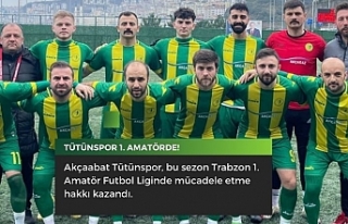 Tütünspor 1. Amatörde!